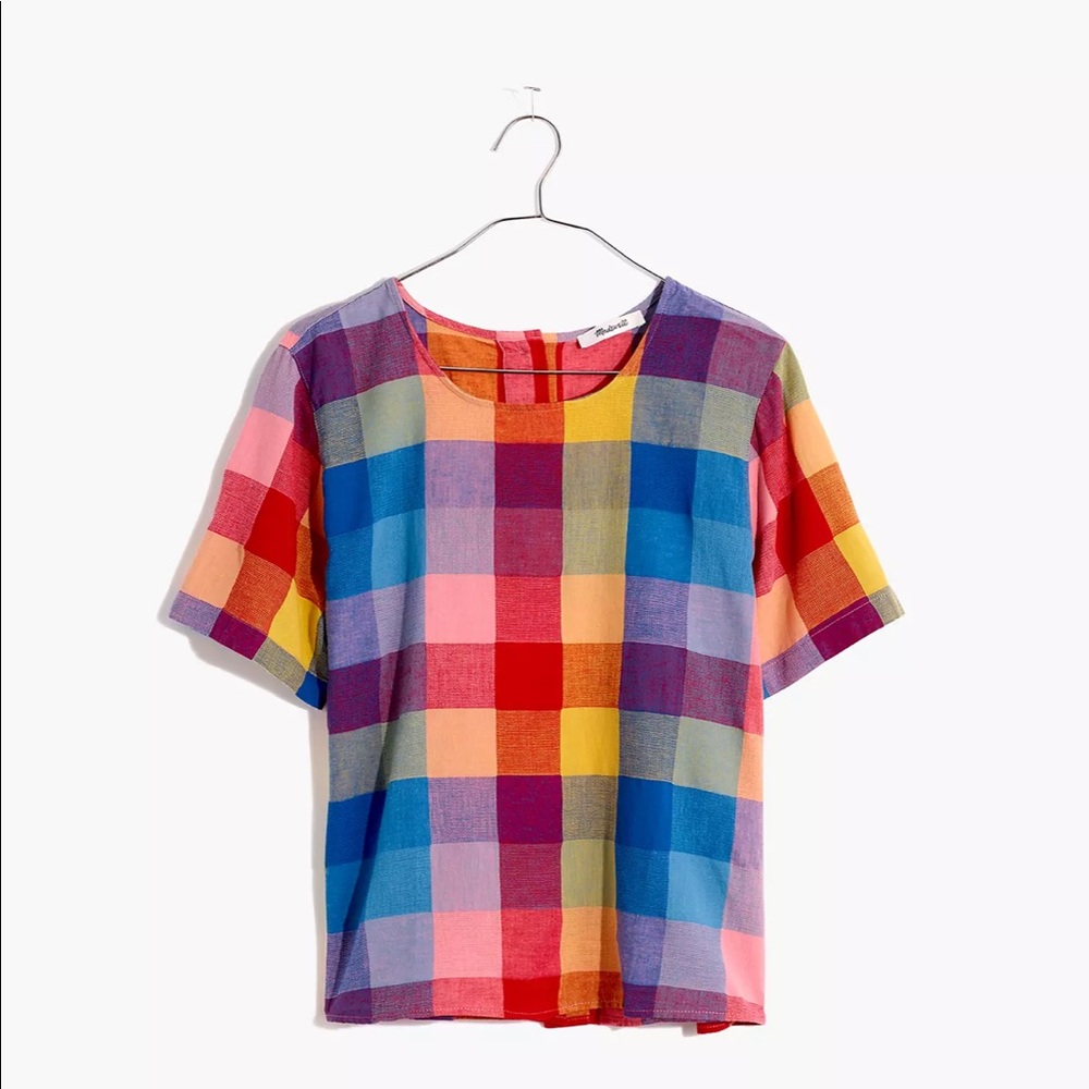 Madewell Boxy Button Back Top